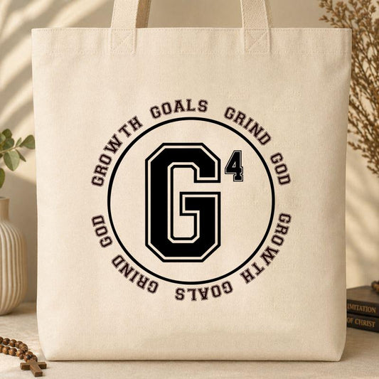 G4 Growth Goals Grind God 01 Tote Bag