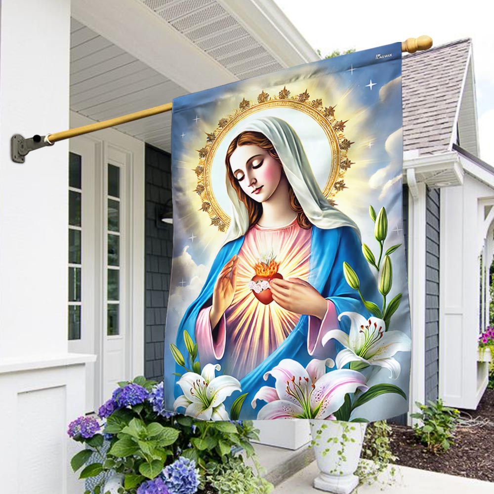 Immaculate Conception Virgin Mary Blessed Virgin Mary Flag