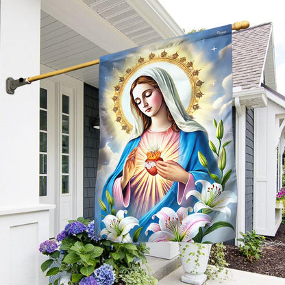 Immaculate Conception Virgin Mary Blessed Virgin Mary Flag