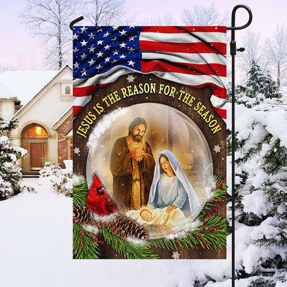 Jesus Christmas Flag Jesus Is The Reason For The Season Flag