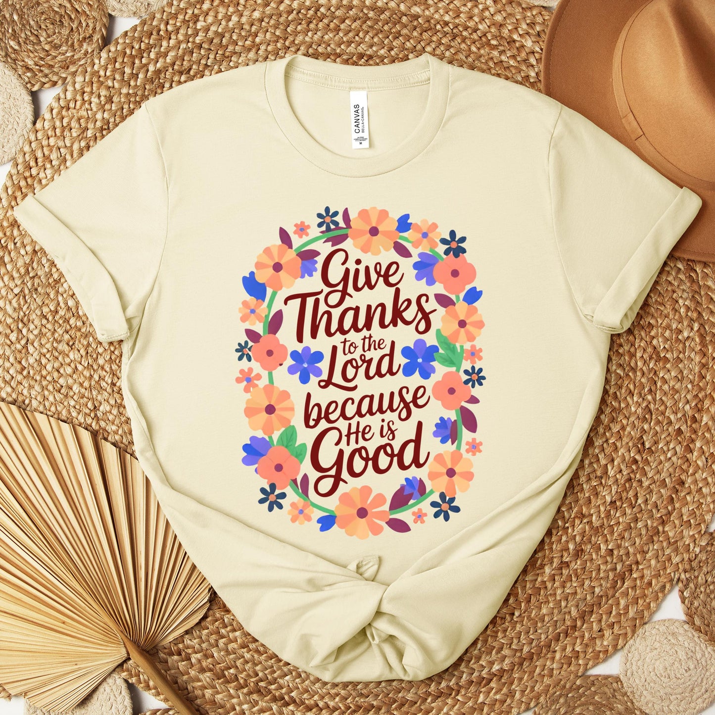 Give Thanks To The Lord Because He Is Good 01 Premium T-shirt