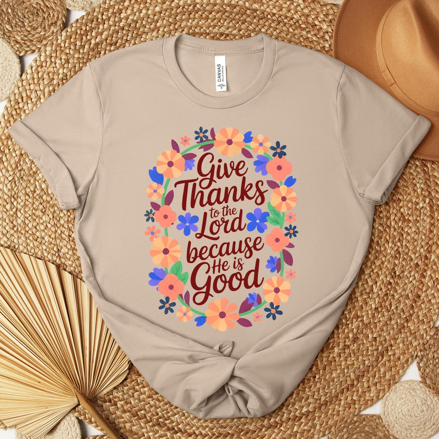 Give Thanks To The Lord Because He Is Good 01 Premium T-shirt