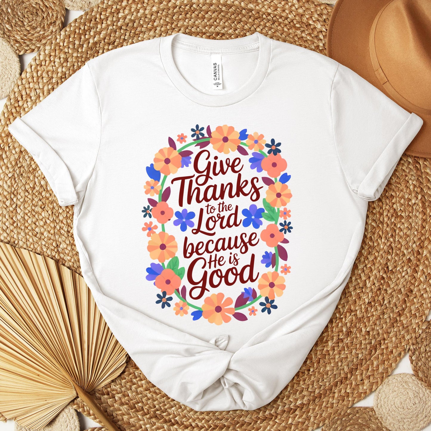 Give Thanks To The Lord Because He Is Good 01 Premium T-shirt