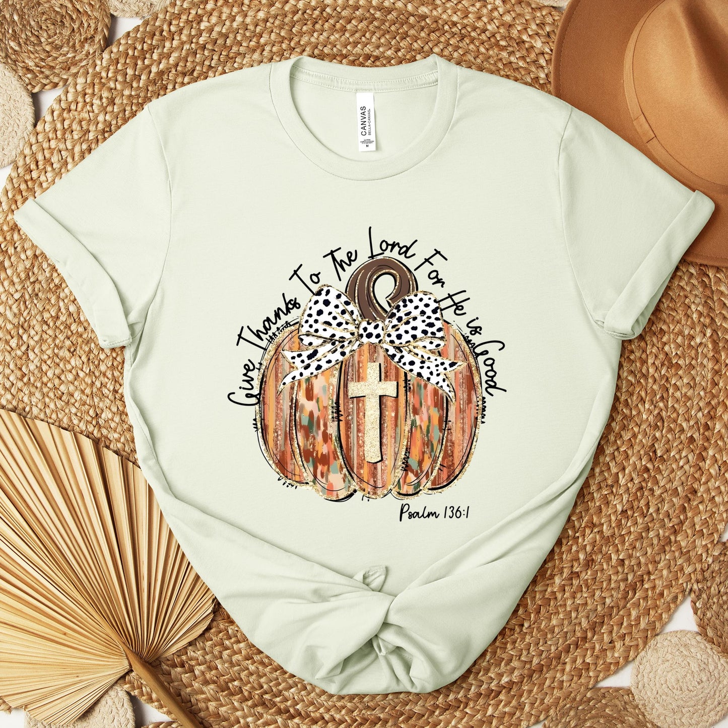 Give Thanks To The Lord For He Is Good Psalm 136.1 Premium T-shirt