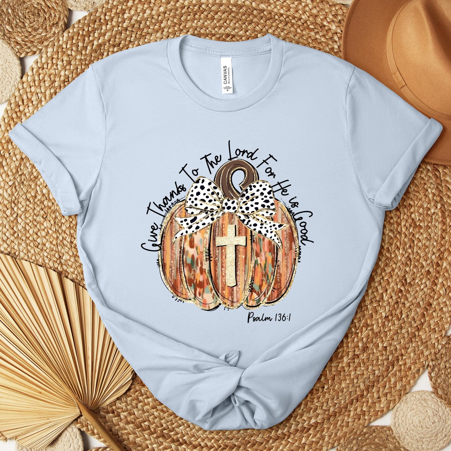 Give Thanks To The Lord For He Is Good Psalm 136.1 Premium T-shirt