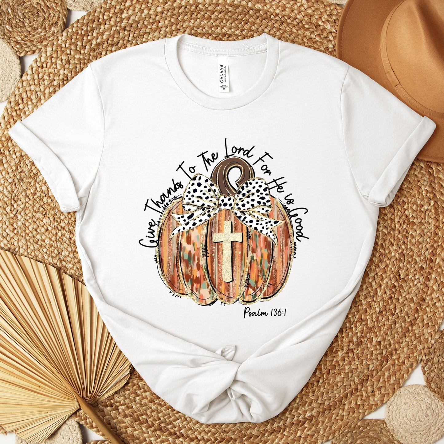 Give Thanks To The Lord For He Is Good Psalm 136.1 Premium T-shirt
