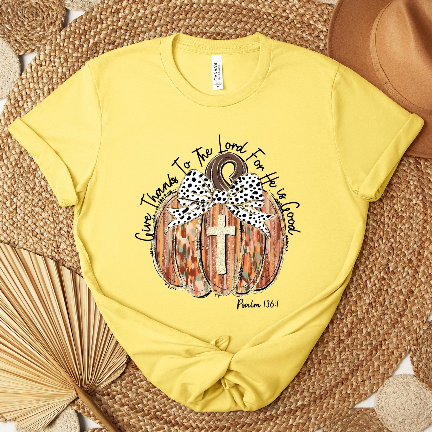 Give Thanks To The Lord For He Is Good Psalm 136.1 Premium T-shirt