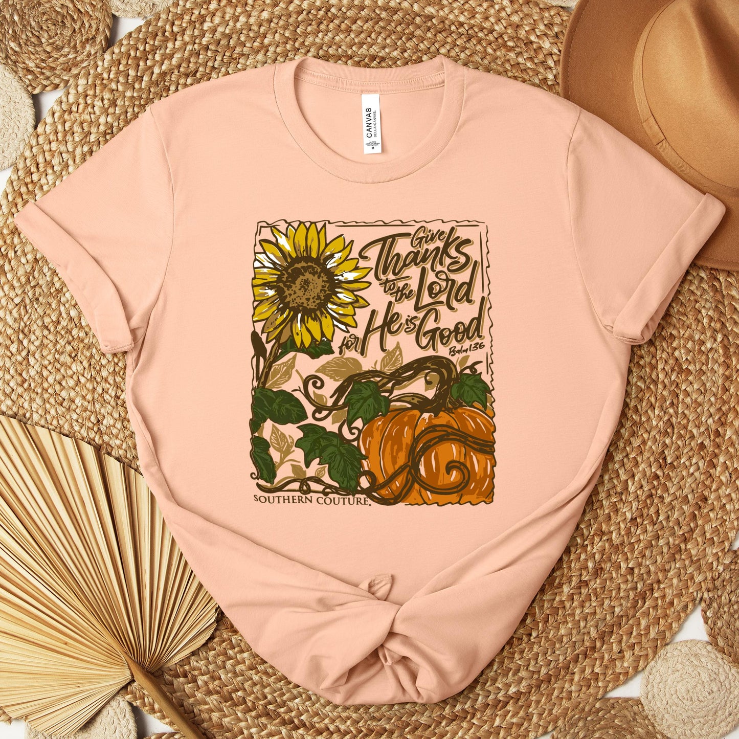Give Thanks To The Lord For He Is Good Psalm 136 Premium T-shirt