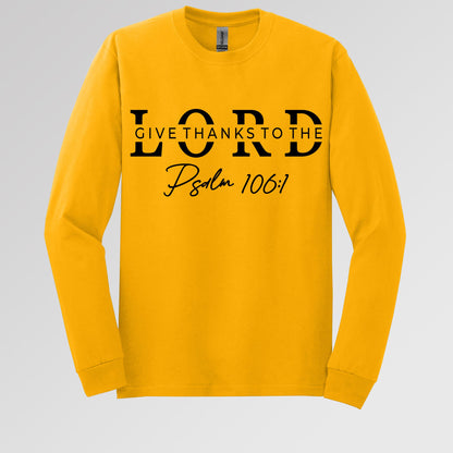 Give Thanks To The Lord Psalm 106.1 01