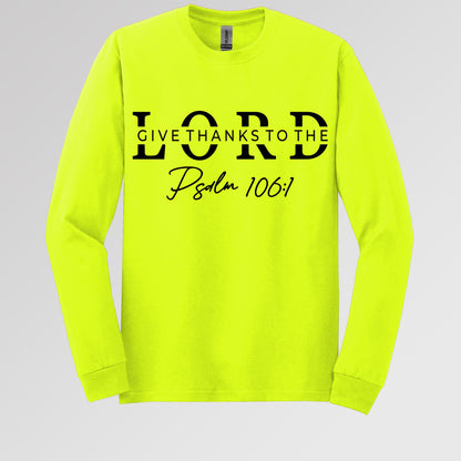Give Thanks To The Lord Psalm 106.1 01