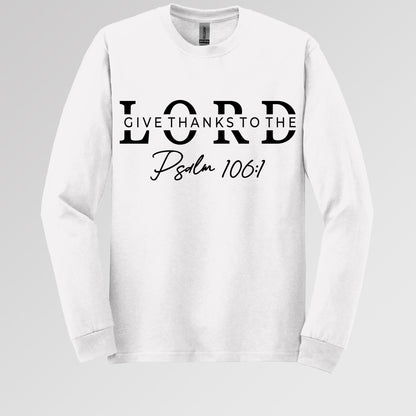 Give Thanks To The Lord Psalm 106.1 01