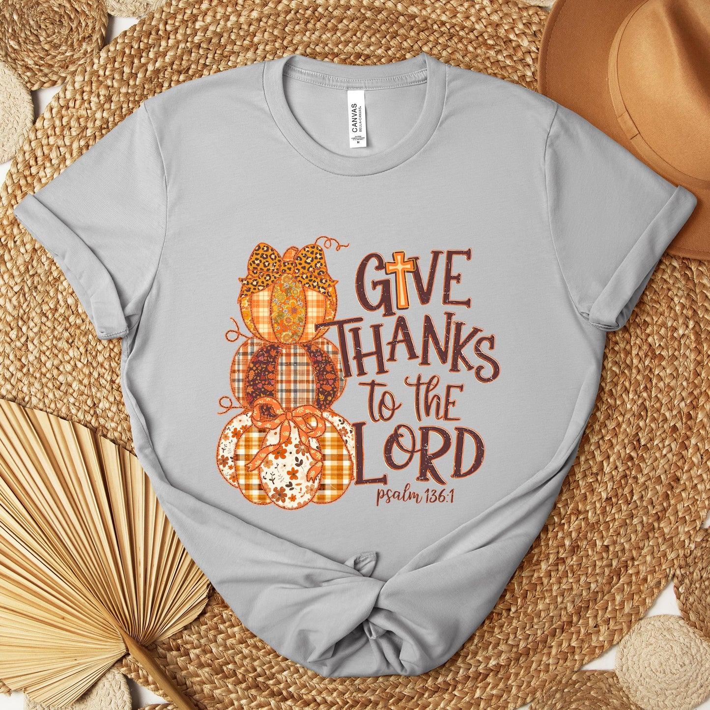 Give Thanks To The Lord Psalm 136.1 02 Premium T-shirt