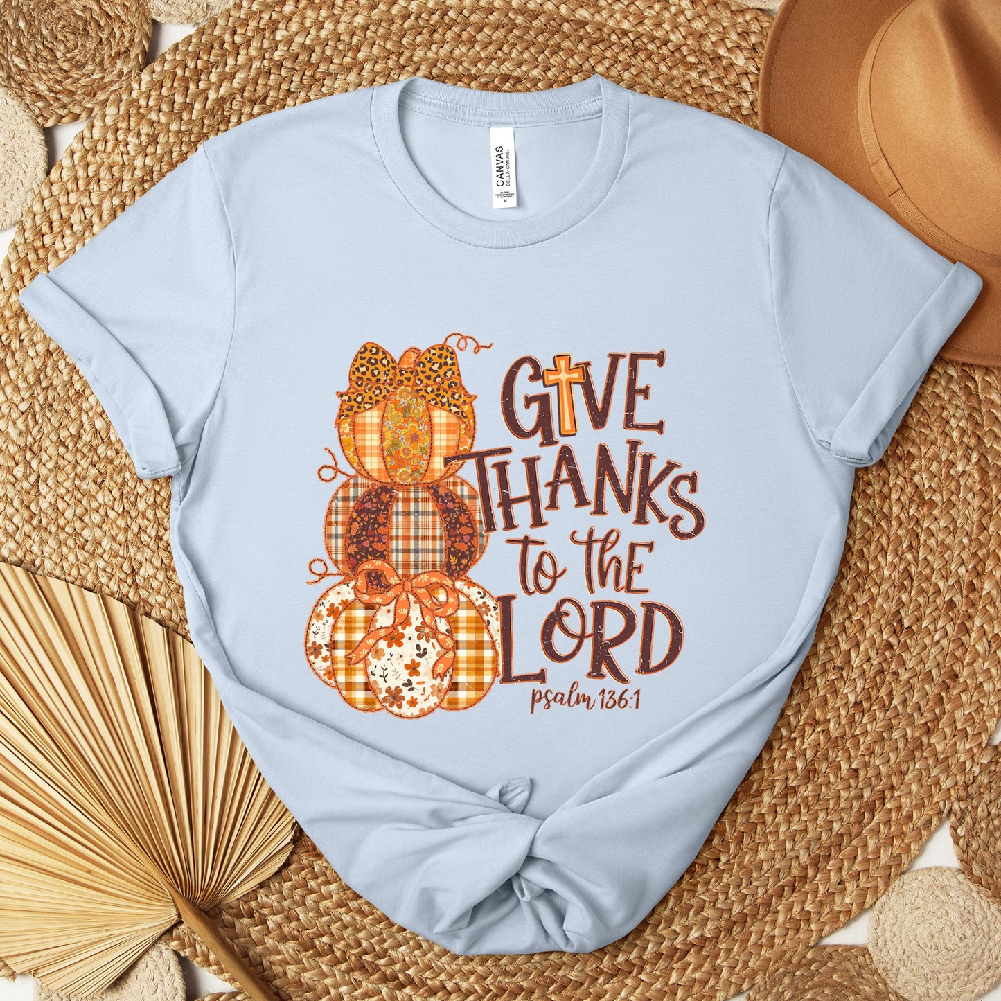 Give Thanks To The Lord Psalm 136.1 02 Premium T-shirt