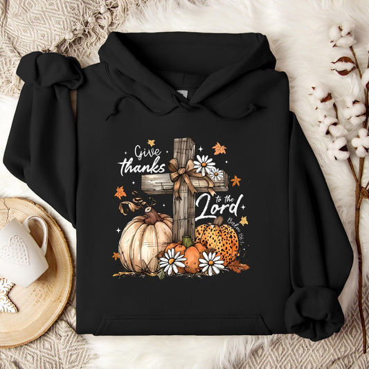 Give Thanks To The Lord Psalm 136.1 03 Hoodie