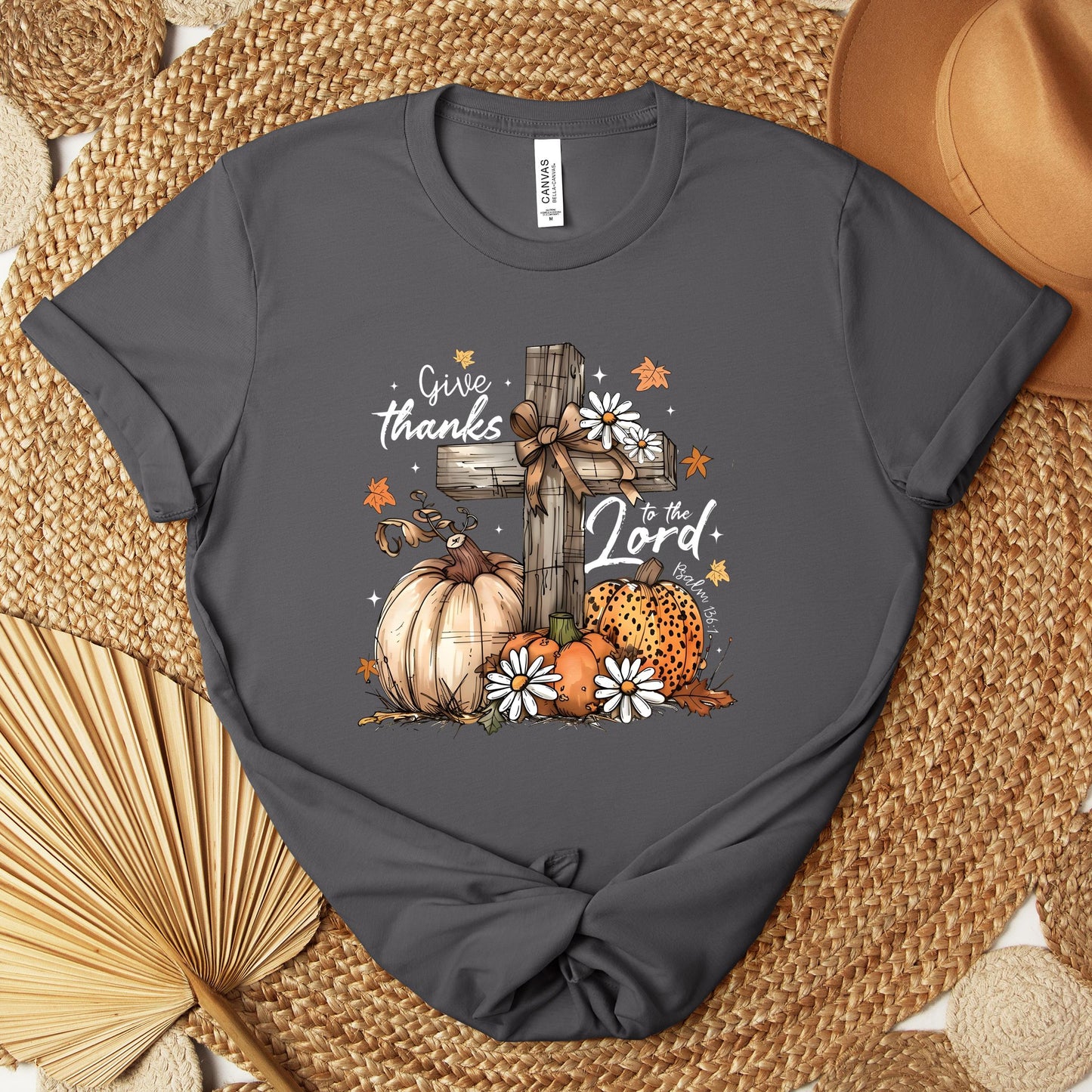 Give Thanks To The Lord Psalm 136.1 03 Premium T-shirt