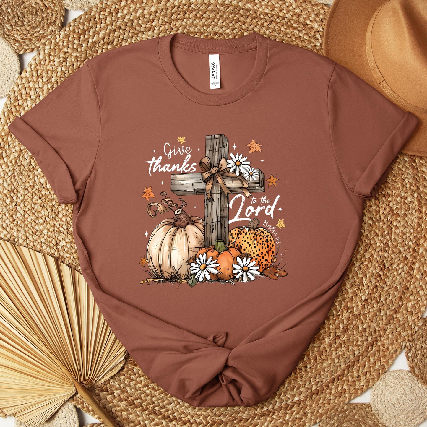 Give Thanks To The Lord Psalm 136.1 03 Premium T-shirt