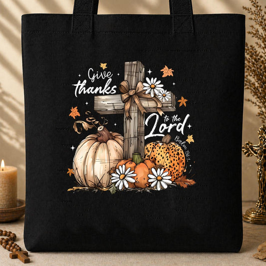 Give Thanks To The Lord Psalm 136.1 03 Tote Bag