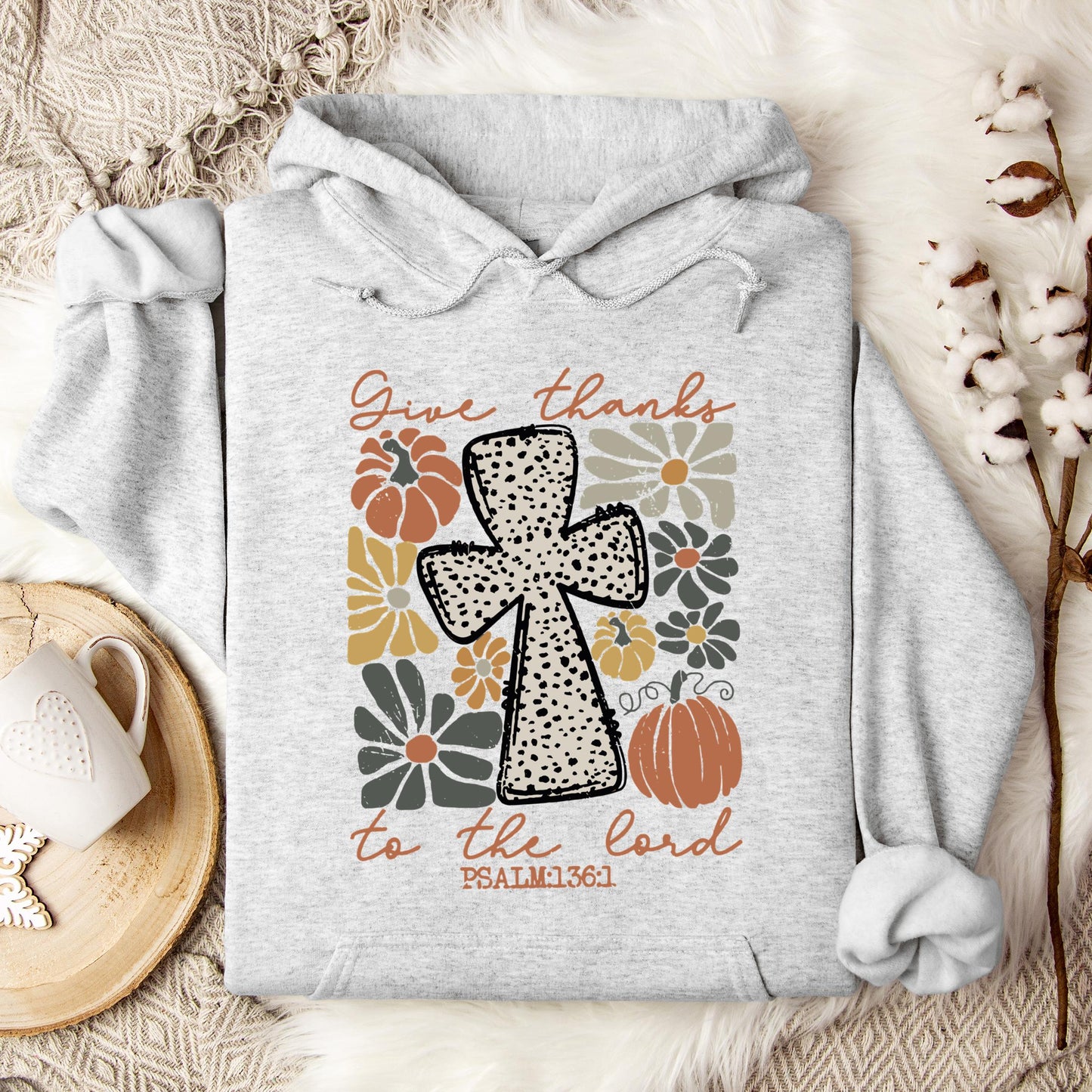 Give Thanks To The Lord Psalm 136.1 Hoodie