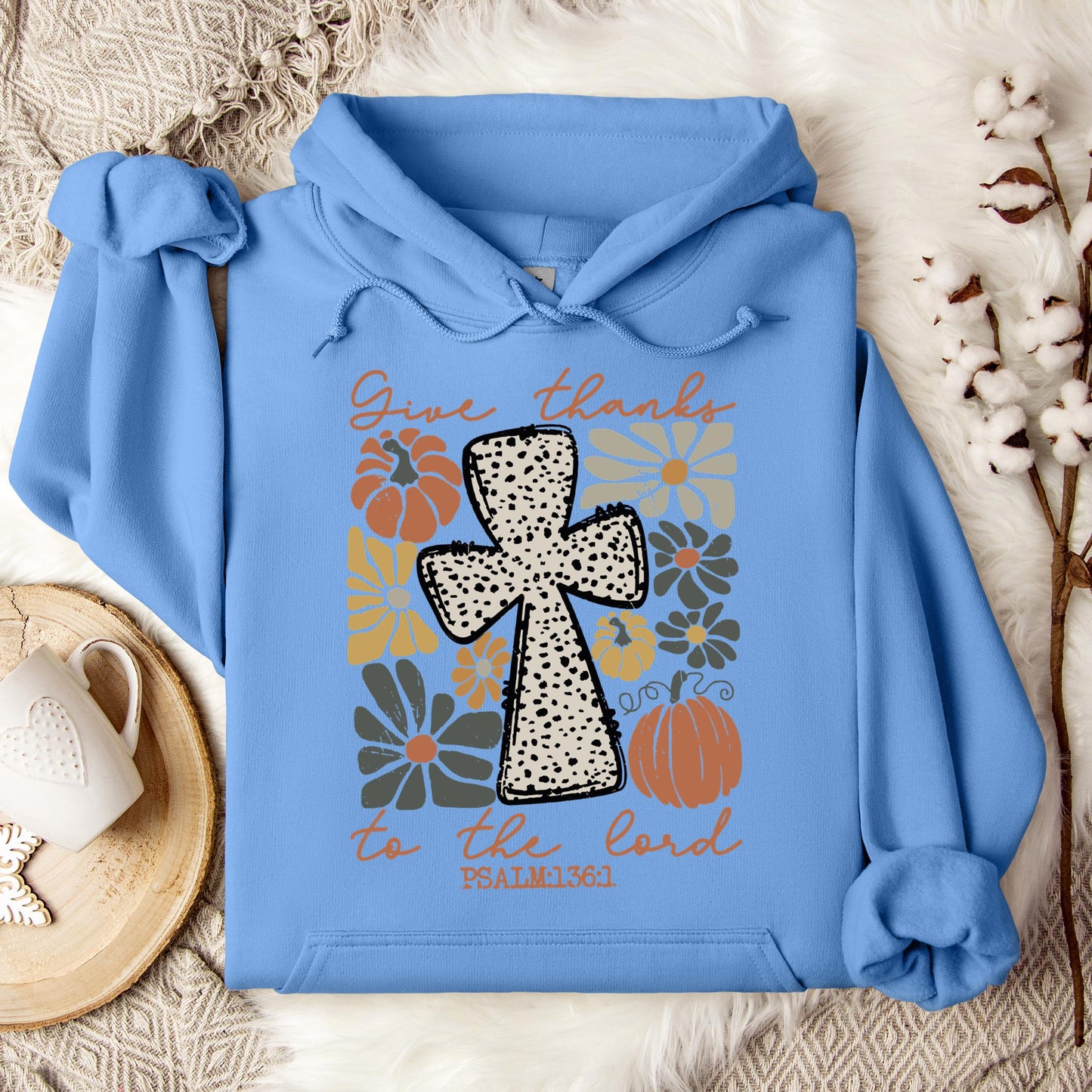 Give Thanks To The Lord Psalm 136.1 Hoodie