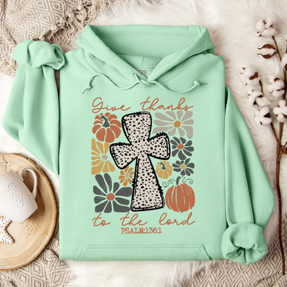 Give Thanks To The Lord Psalm 136.1 Hoodie