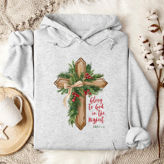 Glory To God In The Highest Luke 2.14 02 Hoodie
