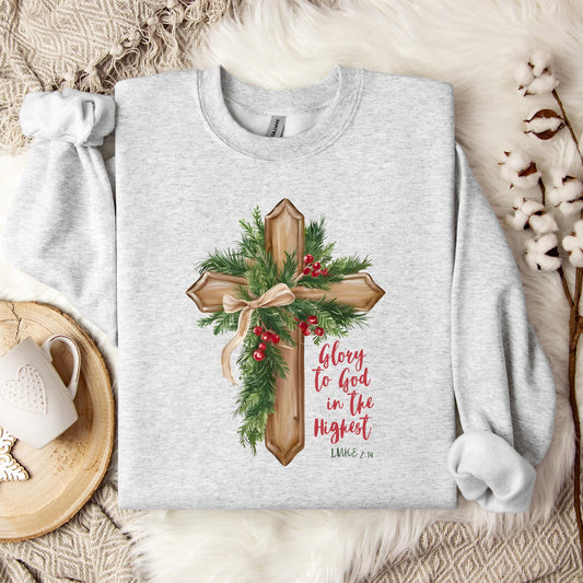Glory To God In The Highest Luke 2.14 02 Sweatshirt