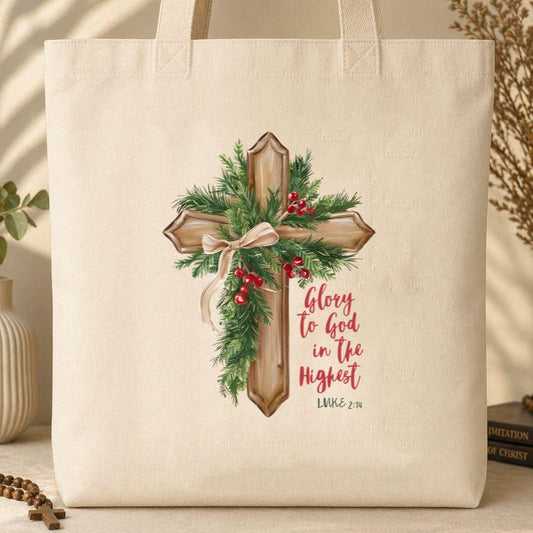 Glory To God In The Highest Luke 2.14 02 Tote Bag