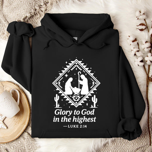 Glory To God In The Highest Luke 2.14 Hoodie