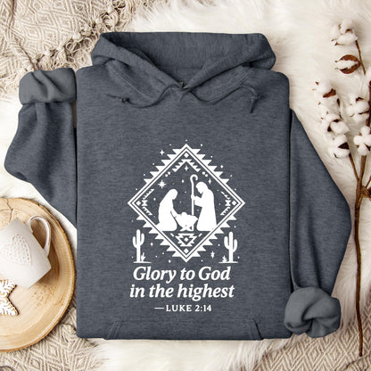 Glory To God In The Highest Luke 2.14 Hoodie