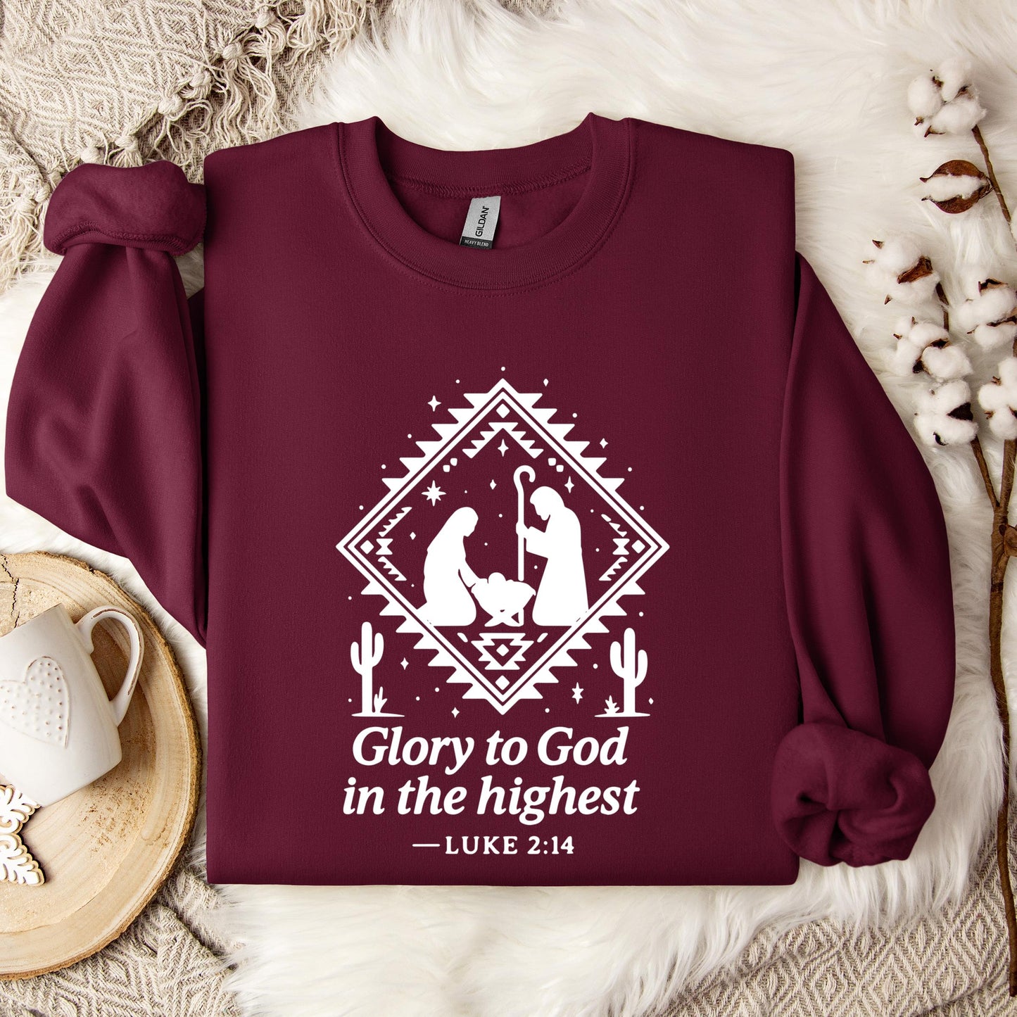Glory To God In The Highest Luke 2.14 Sweatshirt