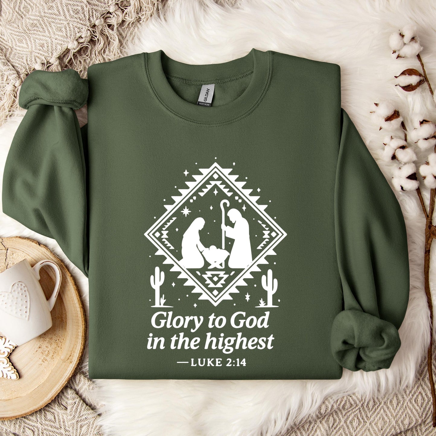 Glory To God In The Highest Luke 2.14 Sweatshirt