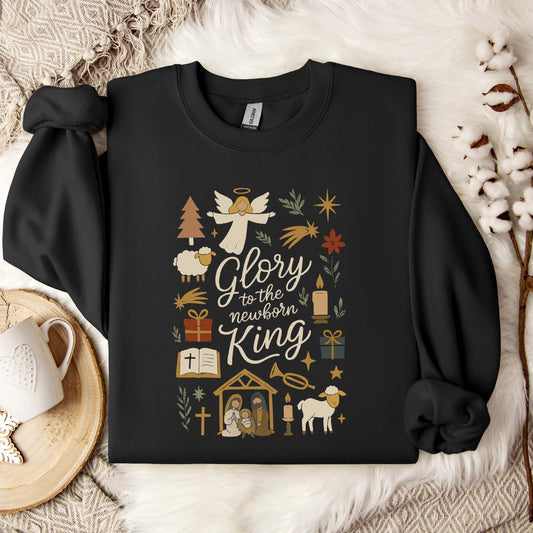 Glory To The Newborn King Sweatshirt