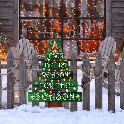 Christmas Metal Sign Jesus Is The Reason For The Season