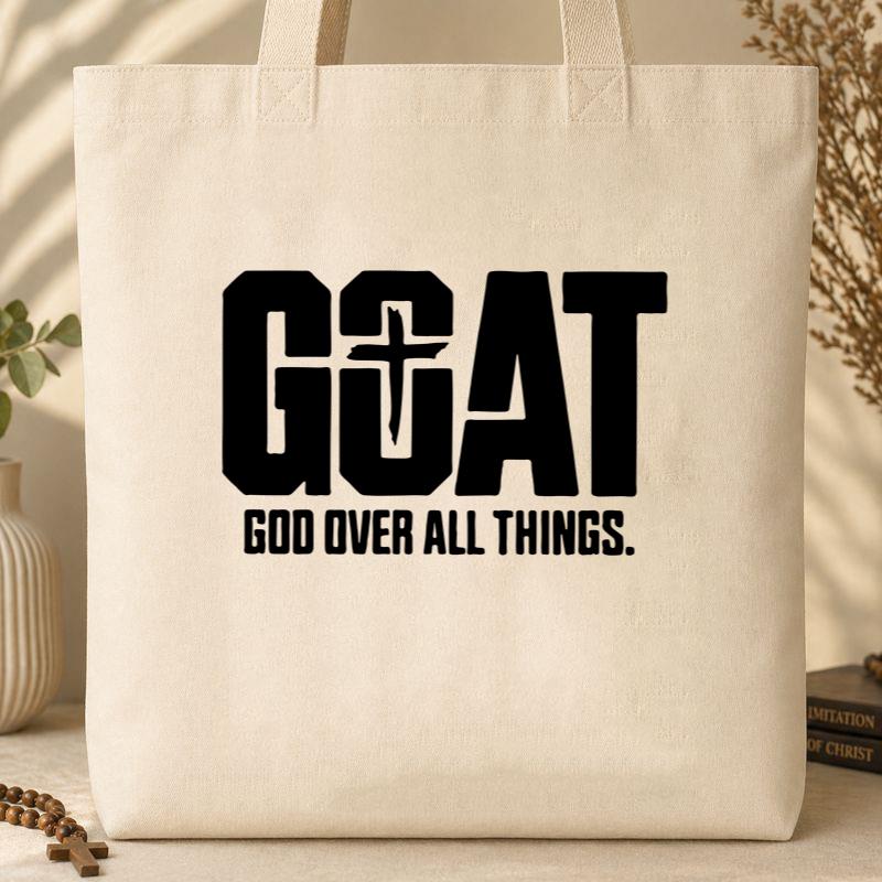Goat God Over All Things Tote Bag