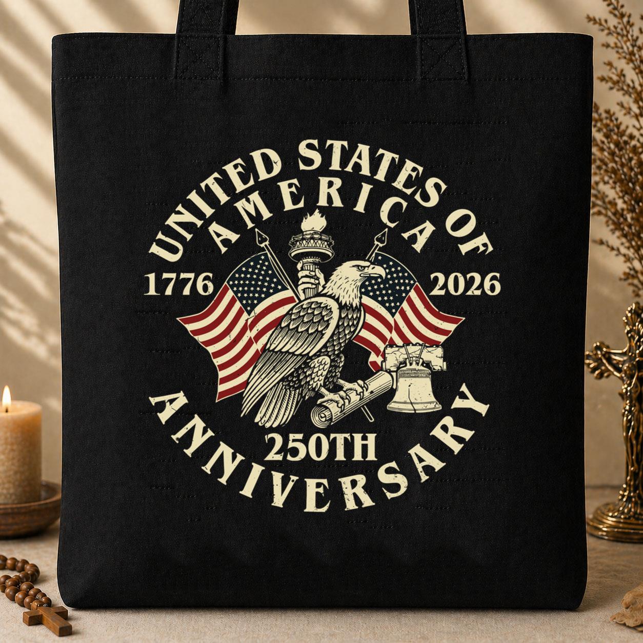 God Bless America 250 Years 16 Tote Bag