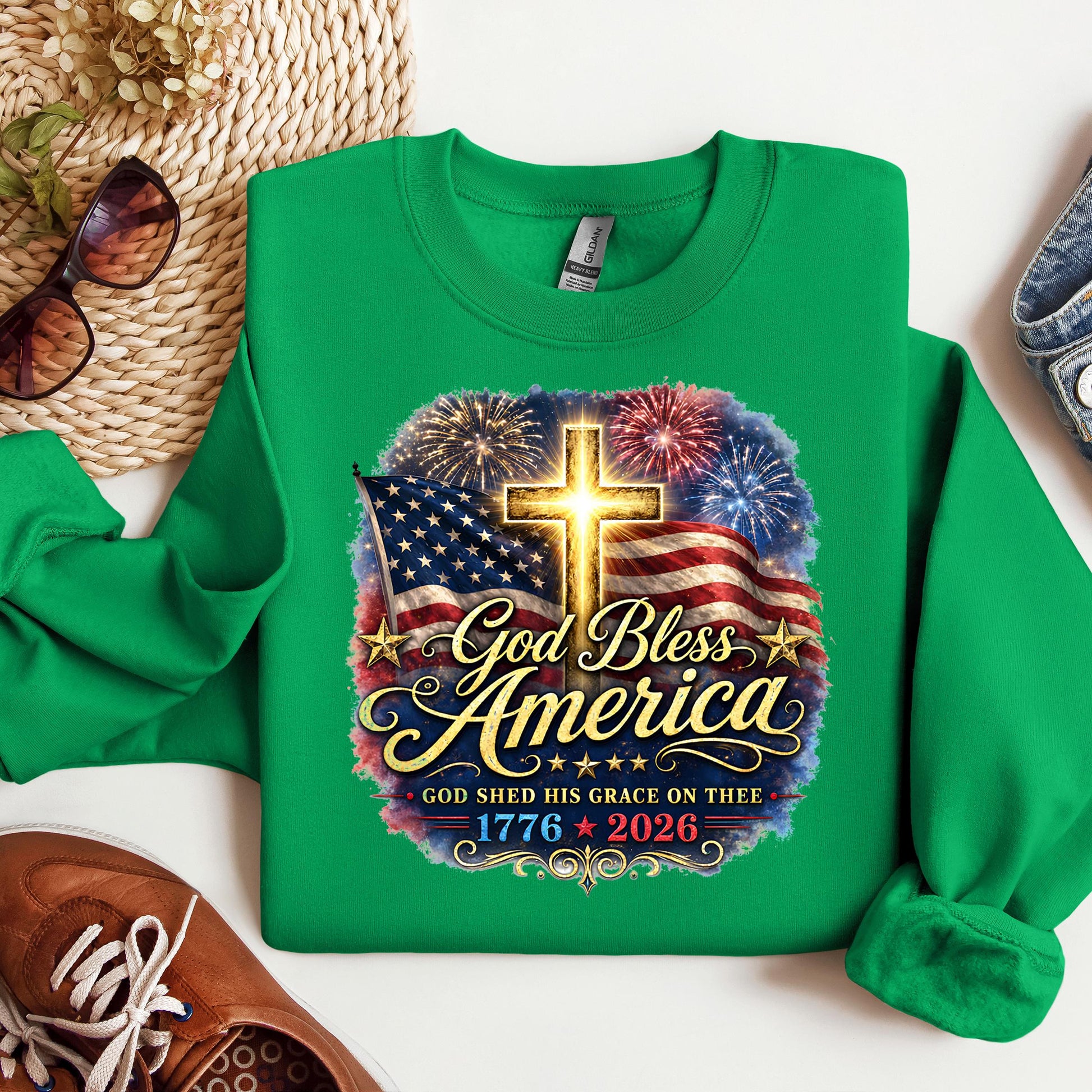 God Bless America Shed His Grace On Thee 1776 2026 01