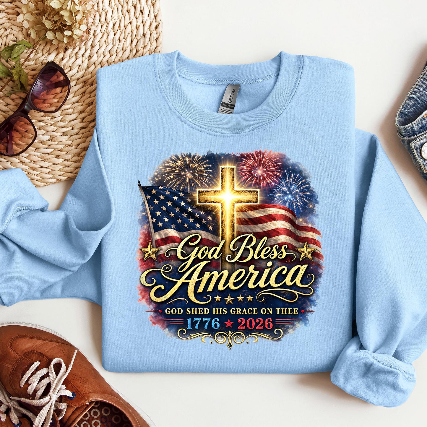 God Bless America Shed His Grace On Thee 1776 2026 01