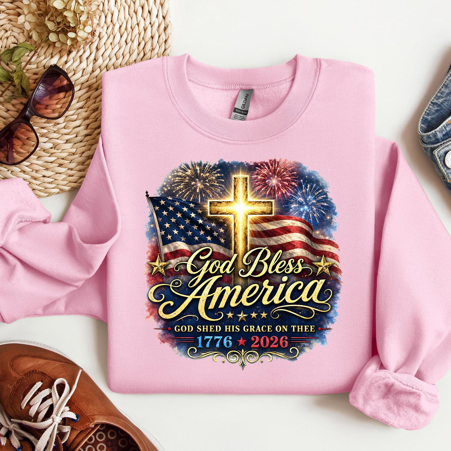 God Bless America Shed His Grace On Thee 1776 2026 01