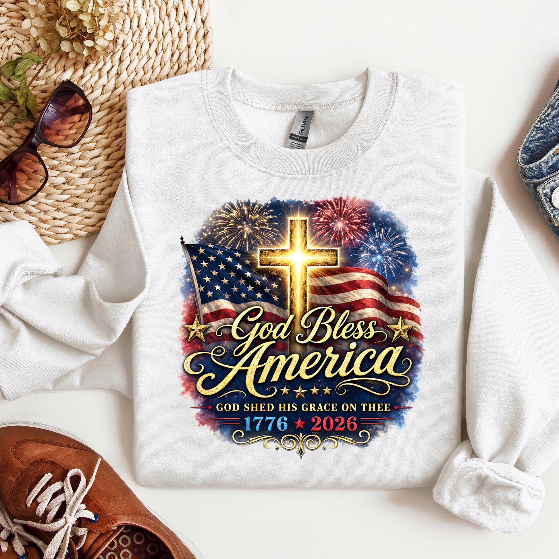 God Bless America Shed His Grace On Thee 1776 2026 01