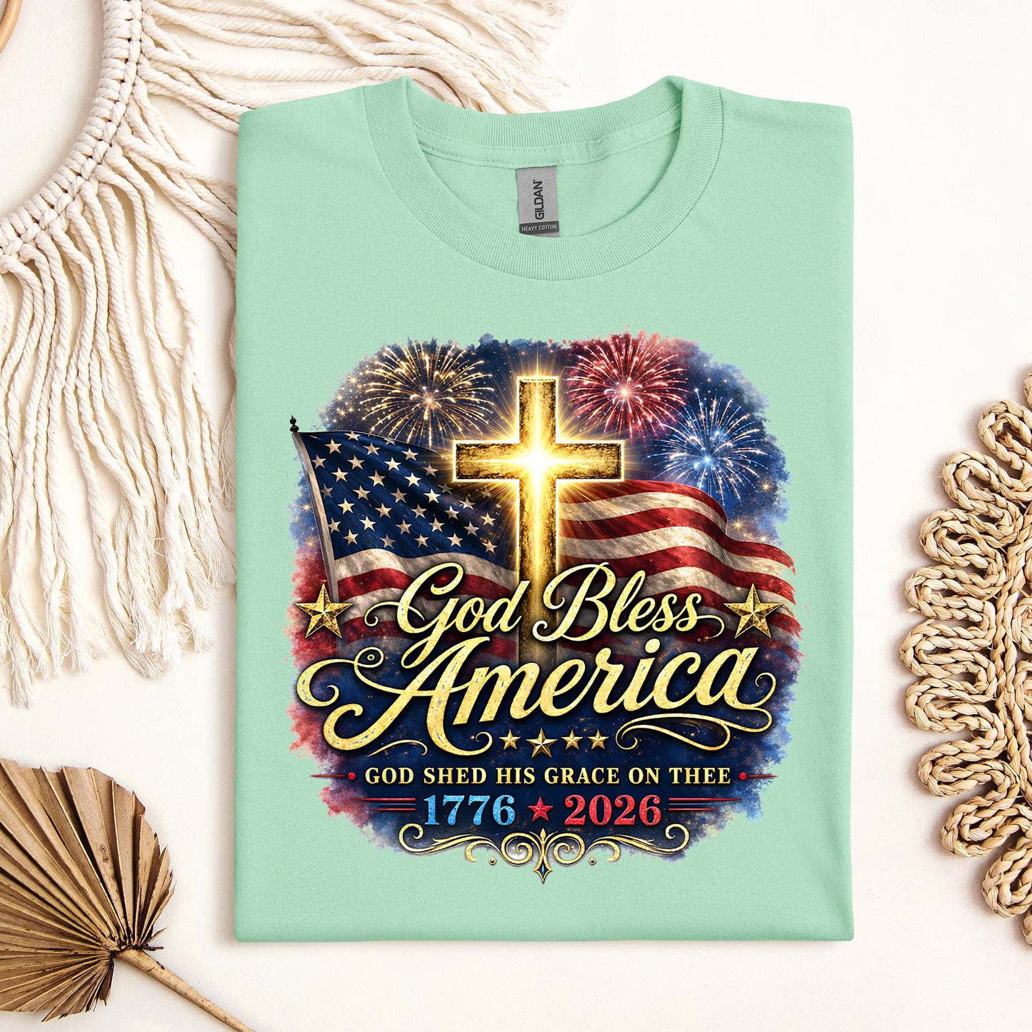 God Bless America Shed His Grace On Thee 1776 2026 01