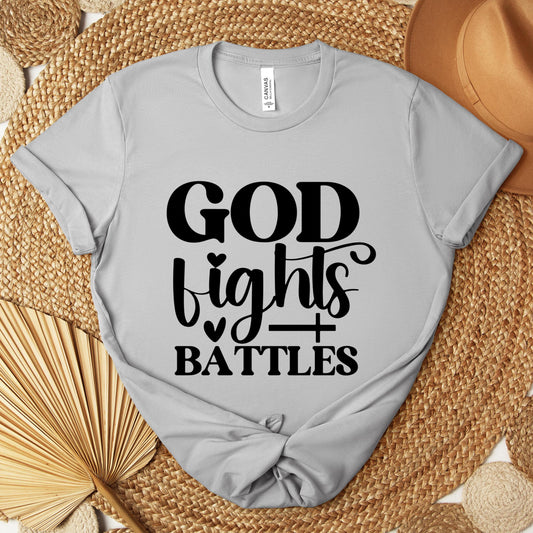 God Fights Battles Premium T-shirt