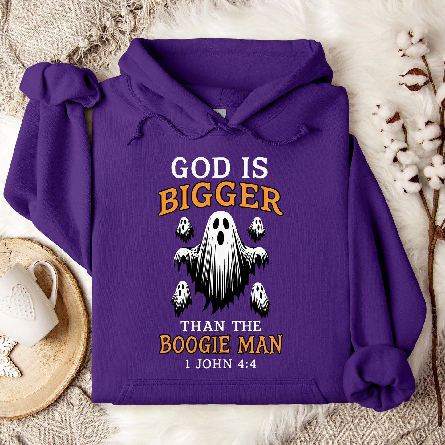 God Is Bigger Than The Boogie Man 1 John 4.4 Hoodie