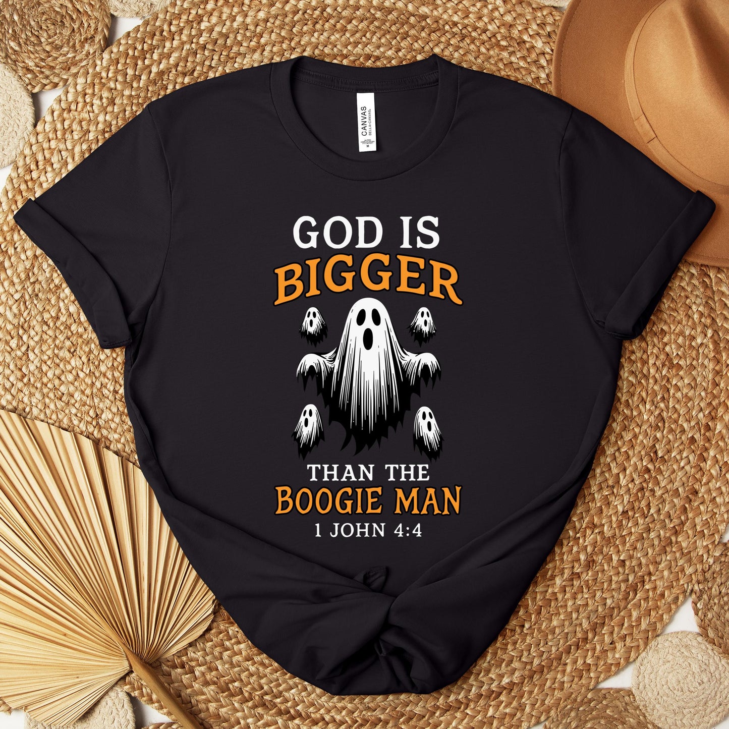 God Is Bigger Than The Boogie Man 1 John 4.4 Premium T-shirt