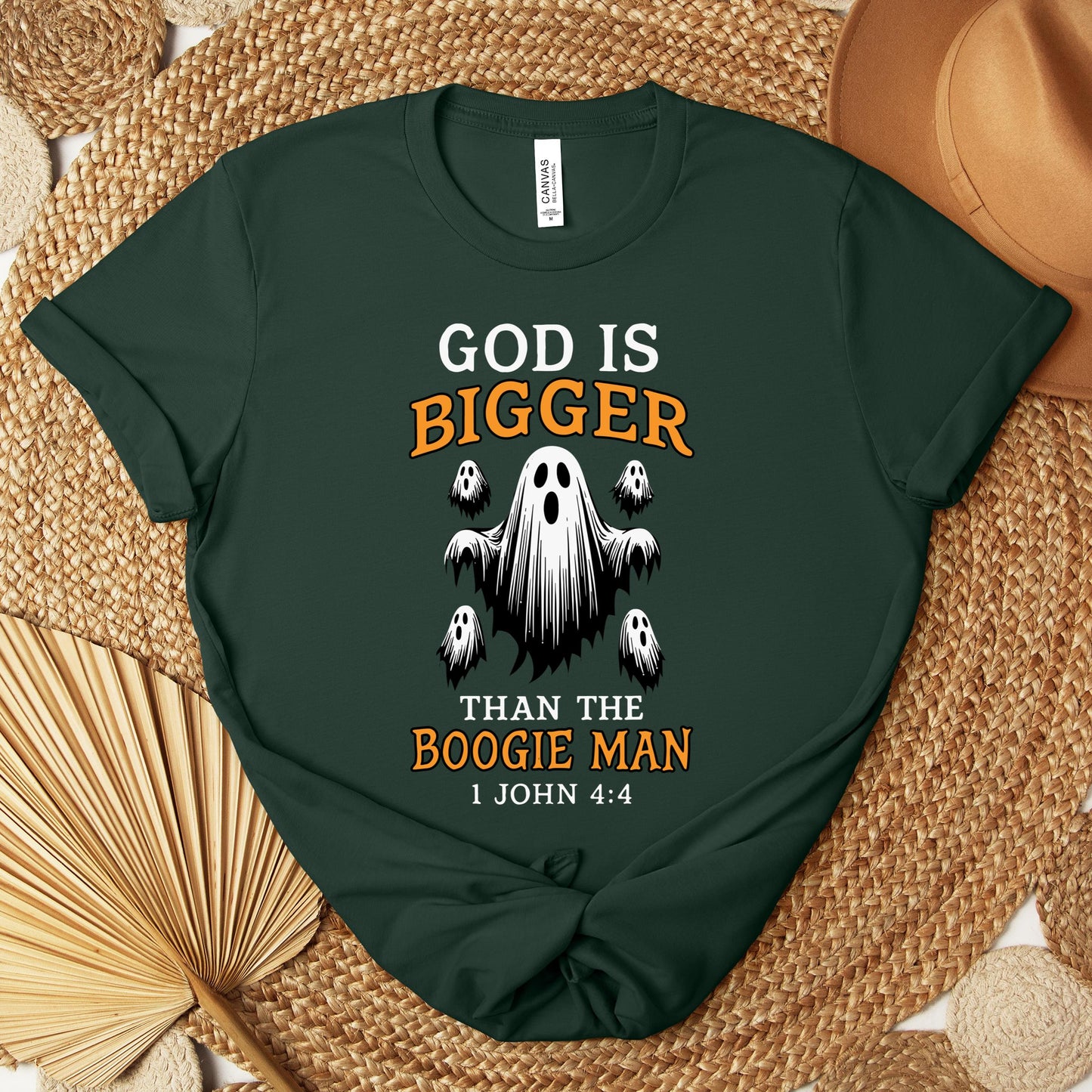 God Is Bigger Than The Boogie Man 1 John 4.4 Premium T-shirt
