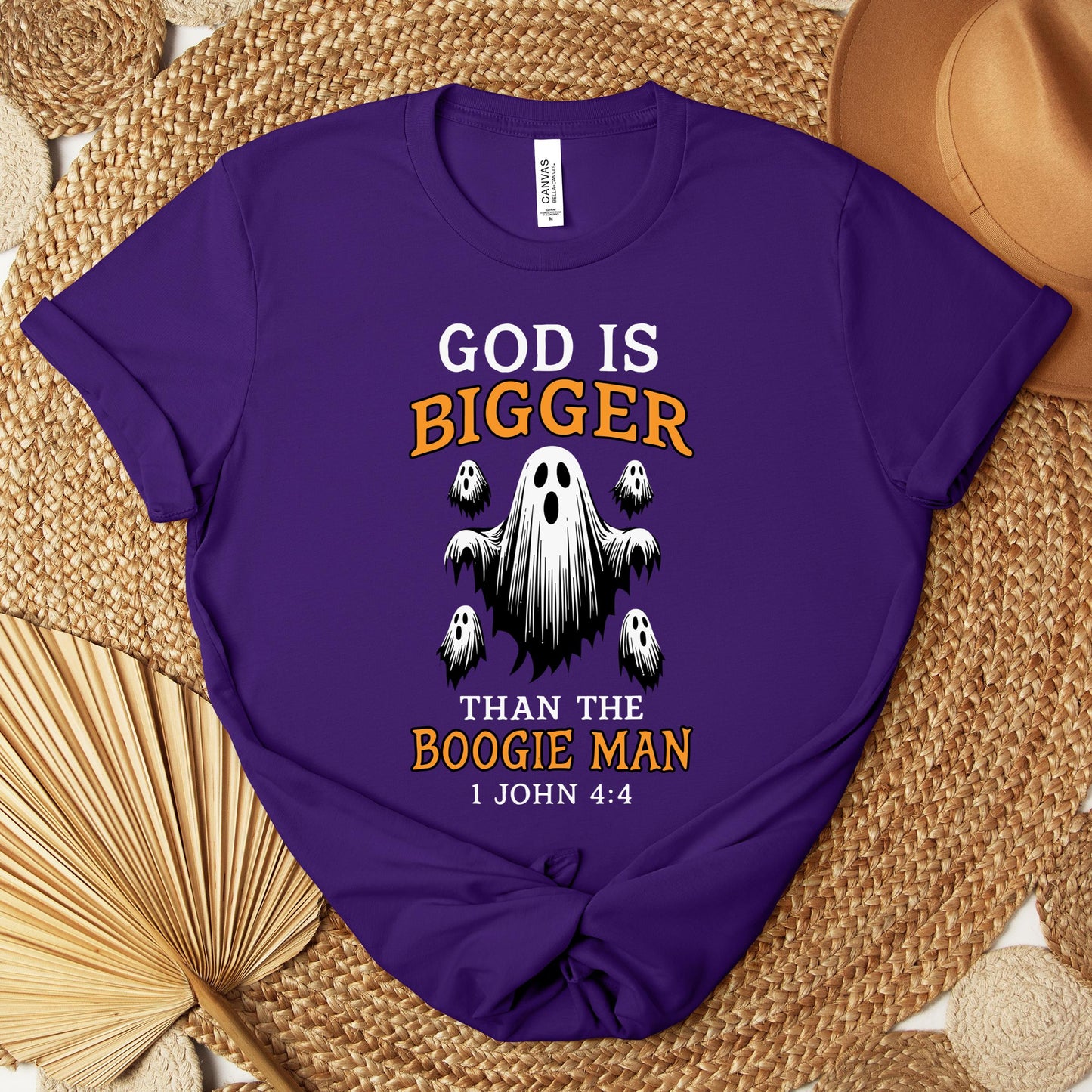God Is Bigger Than The Boogie Man 1 John 4.4 Premium T-shirt