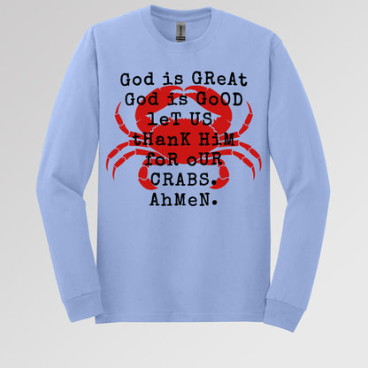 God Is Great God Is Good Let Us Thank Him For Our Crabs Ahmen 01