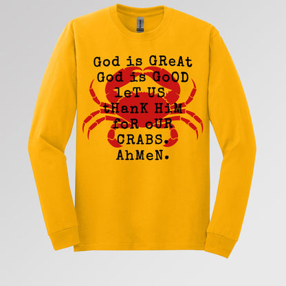 God Is Great God Is Good Let Us Thank Him For Our Crabs Ahmen 01