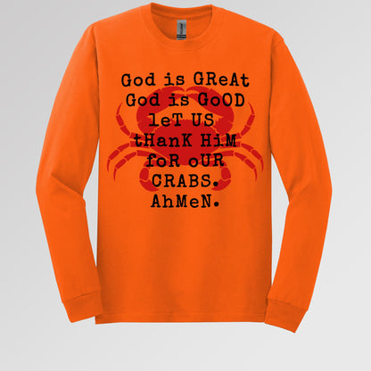 God Is Great God Is Good Let Us Thank Him For Our Crabs Ahmen 01