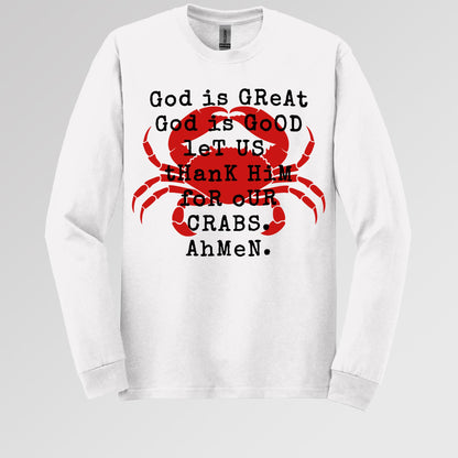 God Is Great God Is Good Let Us Thank Him For Our Crabs Ahmen 01