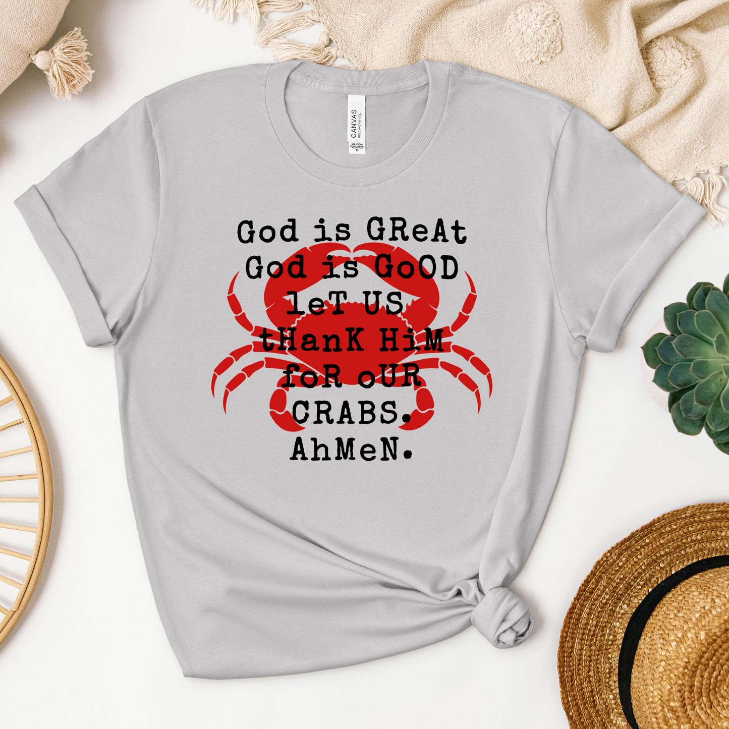 God Is Great God Is Good Let Us Thank Him For Our Crabs Ahmen 01